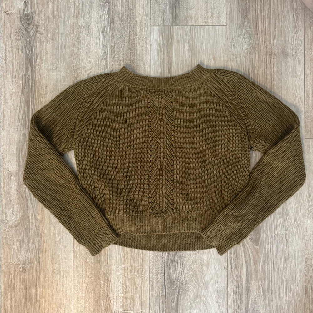 Forever 21 Khaki Women's Crew Neck Sweater